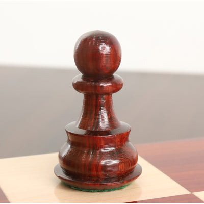 Slightly Imperfect Russian Zagreb 59' Chess Set - Chess Pieces Only - Double Weighted Bud Rose Wood