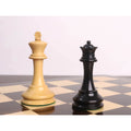Jeu d'échecs Staunton Anderssen Dropjaw de 1856 environ, légèrement imparfait, 3,5 pouces - Pièces d'échecs uniquement - Ébène et buis