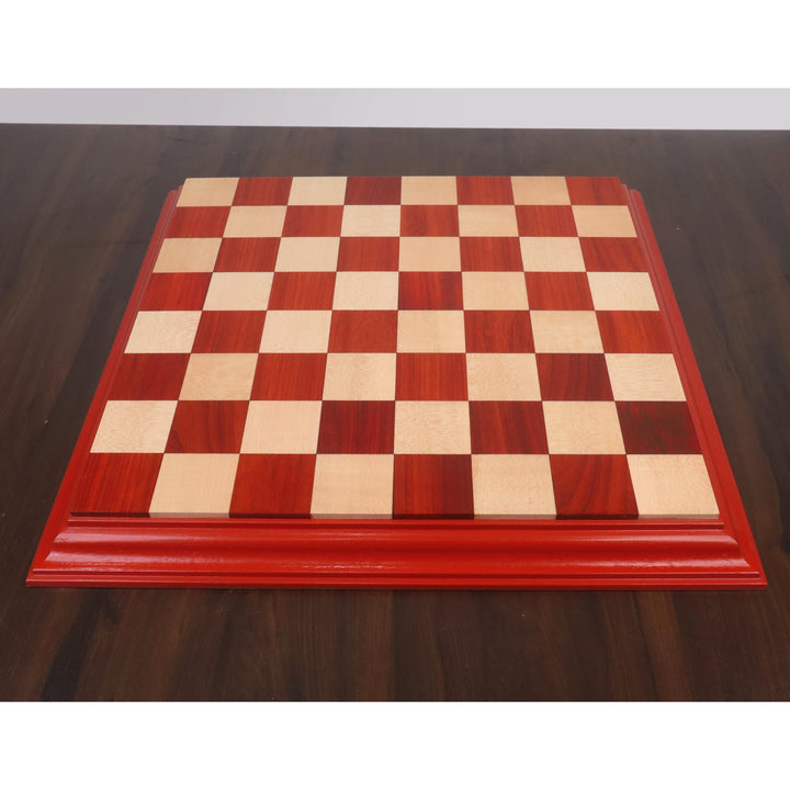 4.6" Avant Garde Luxury Staunton Chess Set - Bud Rosewood and Boxwood - Triple Weight with Board and Box
