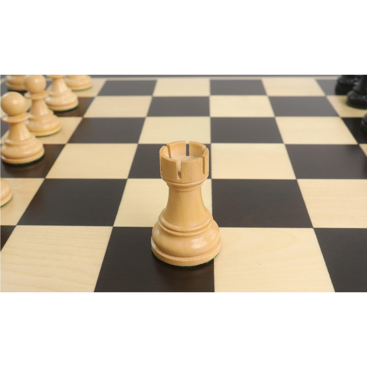 1972 Campionato Fischer Spassky Set di scacchi - Solo pezzi di scacchi - Doppio peso in legno d'ebano