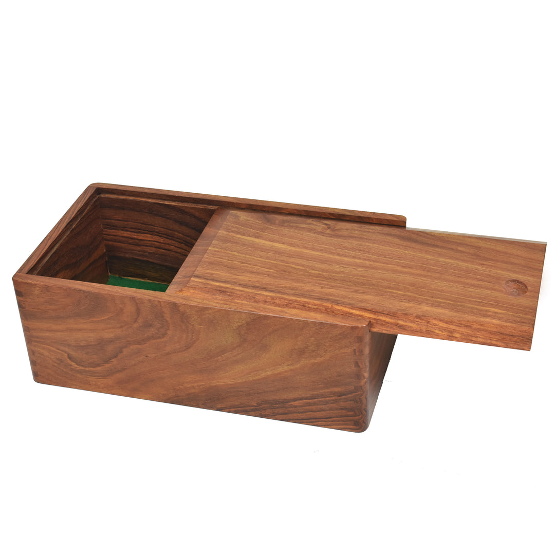 Combo of Chamfered Base Staunton Chess Set - Pieces in Bud Rosewood with Board and Box