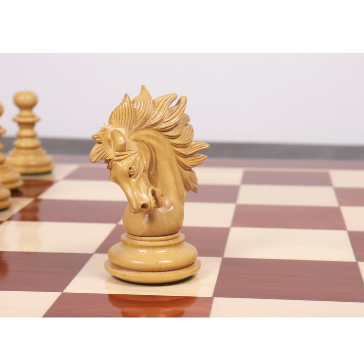 Kombo 4,3" zestaw szachów Marengo Luxury Staunton - figury z Pączek Drewno Różane z planszą i pudełkiem