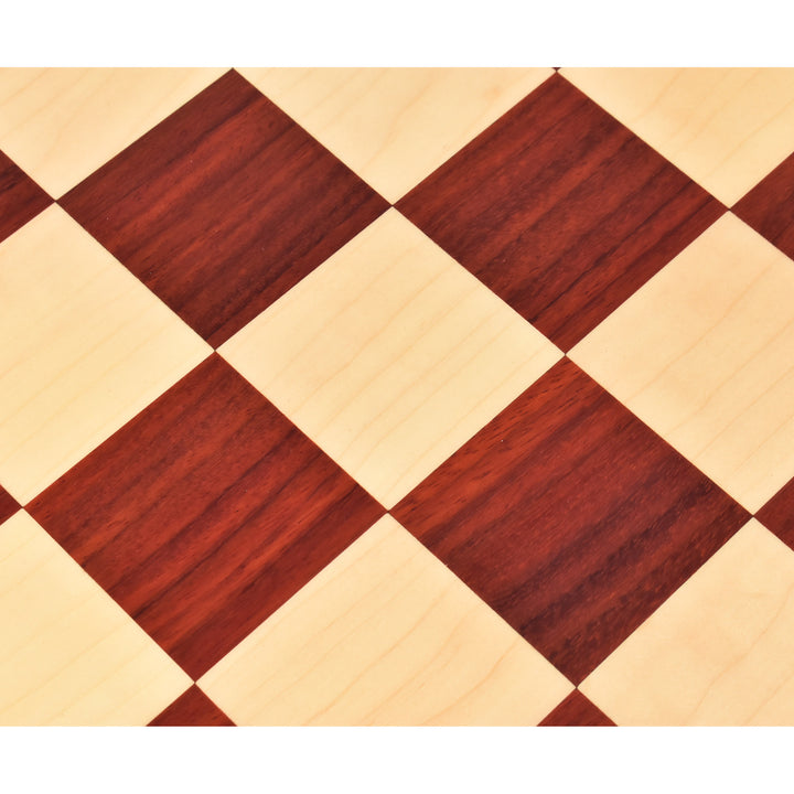 Slightly Imperfect 23" Bud Rosewood & Maple Wood Chessboard - 60 mm Square - Algebraic notations - Warehouse Clearance - USA Shipping Only