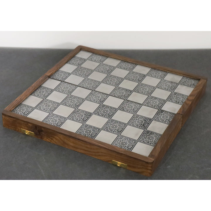 Brass Metal Staunton Inspired Luxury Chess Pieces