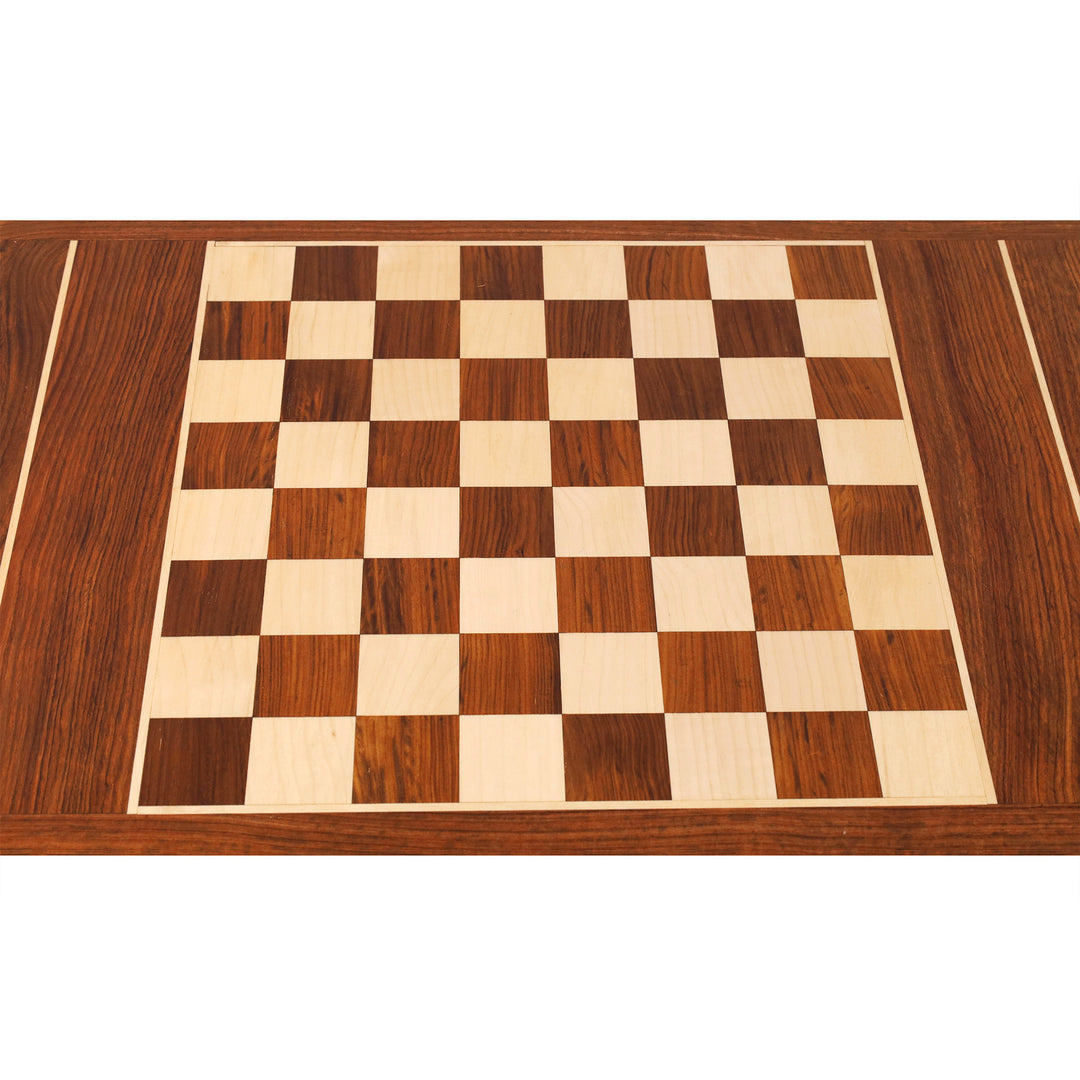 30" Chessmaster's Series Chess Board Table with Single Drawer - 26.5" Height- Golden Rosewood & Maple Wood
