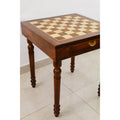 Slightly Imperfect 23" Tournament Chess Table with Drawers - Golden Rosewood & Maple