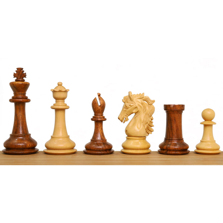 Slightly Imperfect 3.9" Heritage Series Chessnut Pro Sensor Compatible Set- Chess Pieces Only- Golden Rosewood