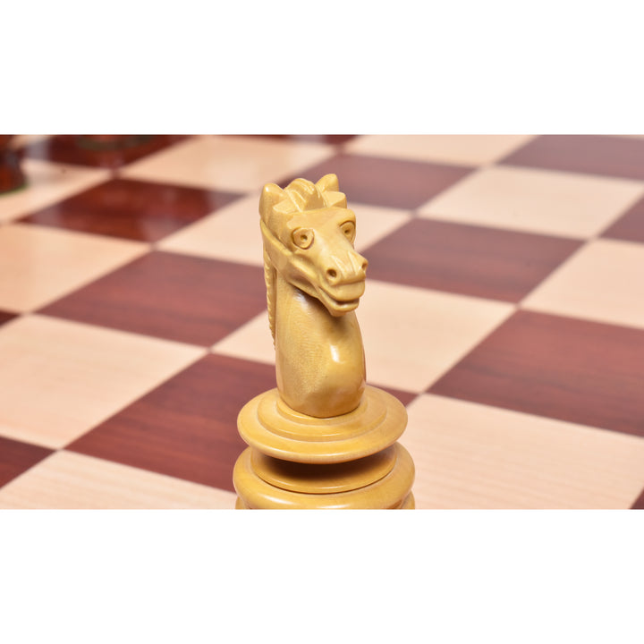 Slightly Imperfect 4.3" St. George Pre-Staunton Calvert Chess Set- Chess Pieces Only – Bud Rosewood & Boxwood