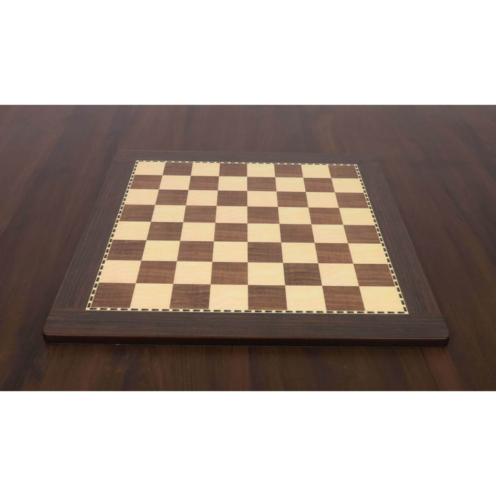 16" Walnut & Maple Printed Chess Board – Matte Finish Tournament Board