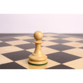 Jeu d'échecs Staunton Anderssen Dropjaw de 1856 environ, légèrement imparfait, 3,5 pouces - Pièces d'échecs uniquement - Ébène et buis