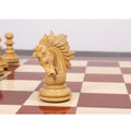 Front view of the detailed Staunton Knight piece from the Marengo luxury collection.