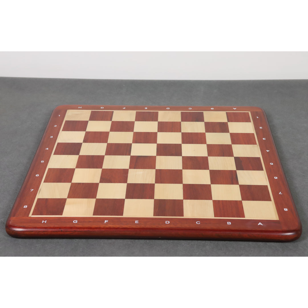 Slightly Imperfect 19″ Bud Rosewood & Maple Wood Chess board – 50 mm Square- Algebraic Notations - Warehouse Clearance - USA Shipping Only