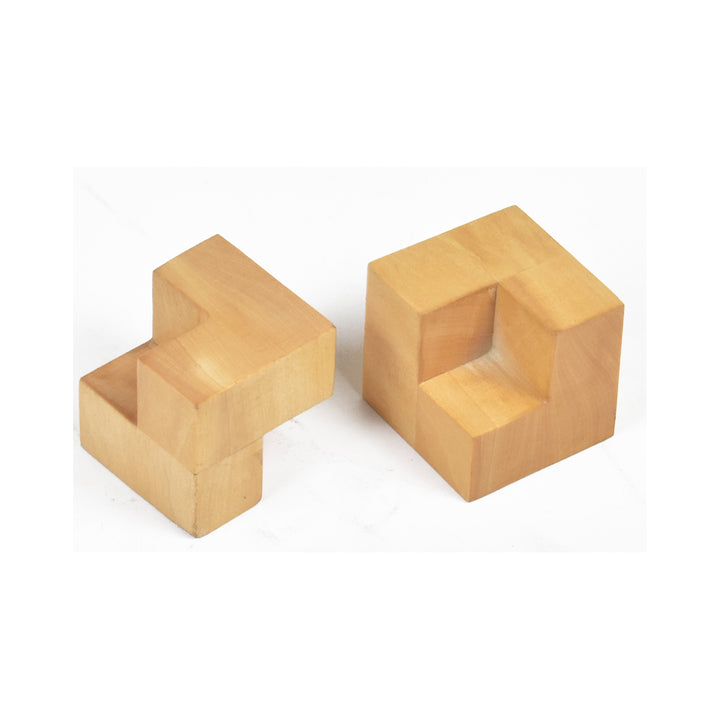 Reproduced 1923 Bauhaus Chess Set- Chess Pieces Only - Abstract set - Ebonised Boxwood - 2" King - Warehouse Clearance - Europe Shipping Only