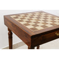 Slightly Imperfect 23" Tournament Chess Table with Drawers - Golden Rosewood & Maple