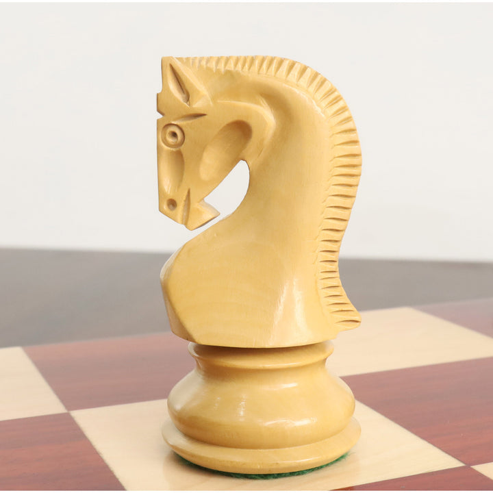 Nieznacznie niedoskonały rosyjski zestaw szachowy Zagrzeb 59' - tylko figury szachowe - podwójnie obciążone drewno różane