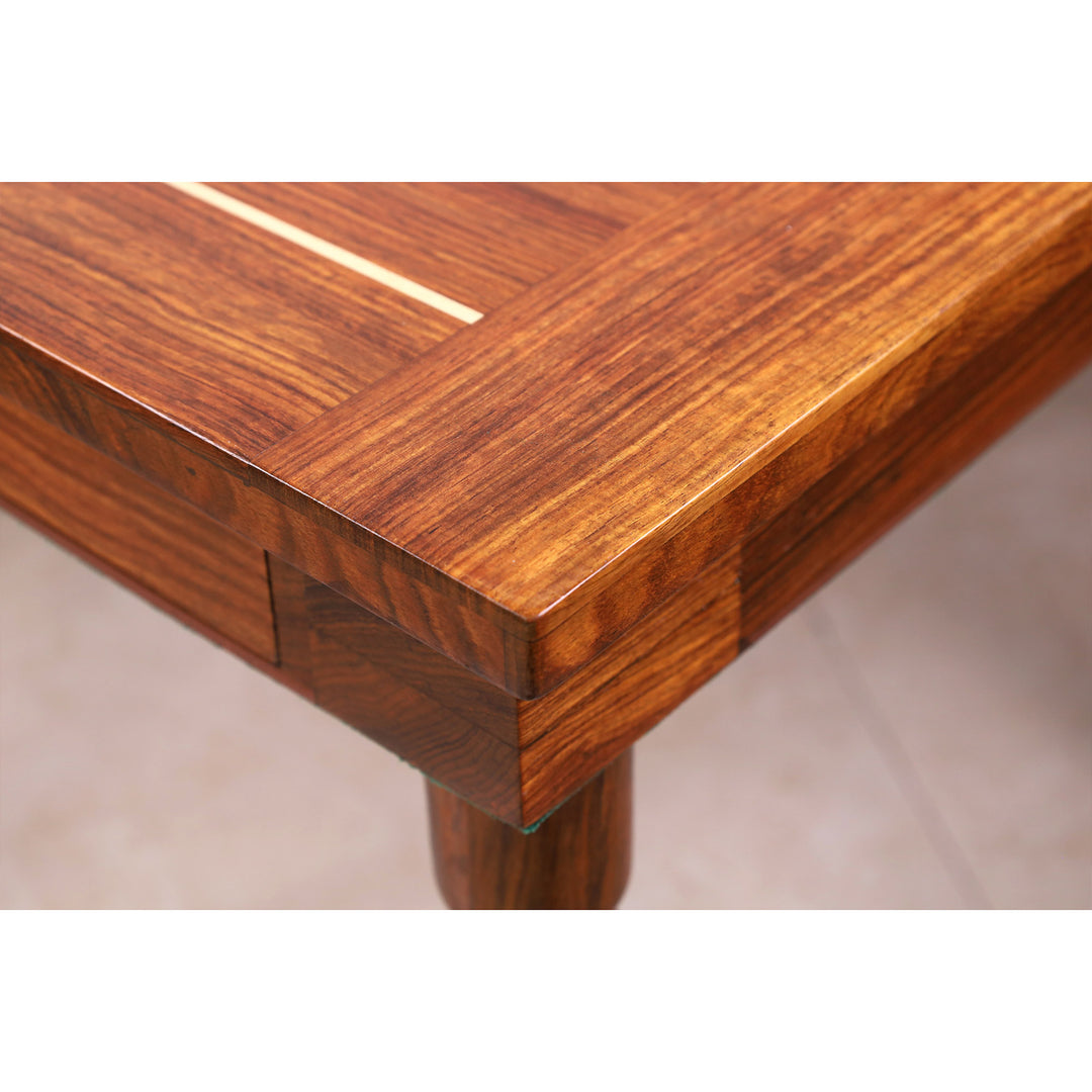 30" Chessmaster's Series Chess Board Table with Single Drawer - 26.5" Height- Golden Rosewood & Maple Wood
