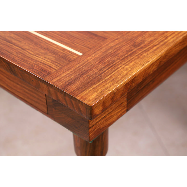 30" Chessmaster's Series Chess Board Table with Single Drawer - 26.5" Height- Golden Rosewood & Maple Wood