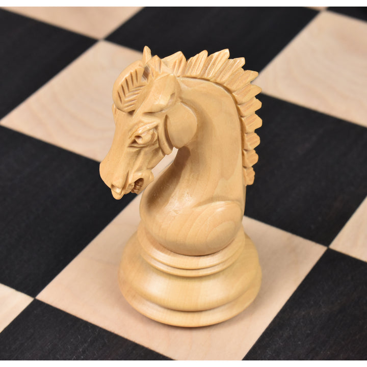 Slightly Imperfect 3.7" Emperor Series Staunton Chess Set- Chess Pieces Only- Double Weighted Ebony Wood