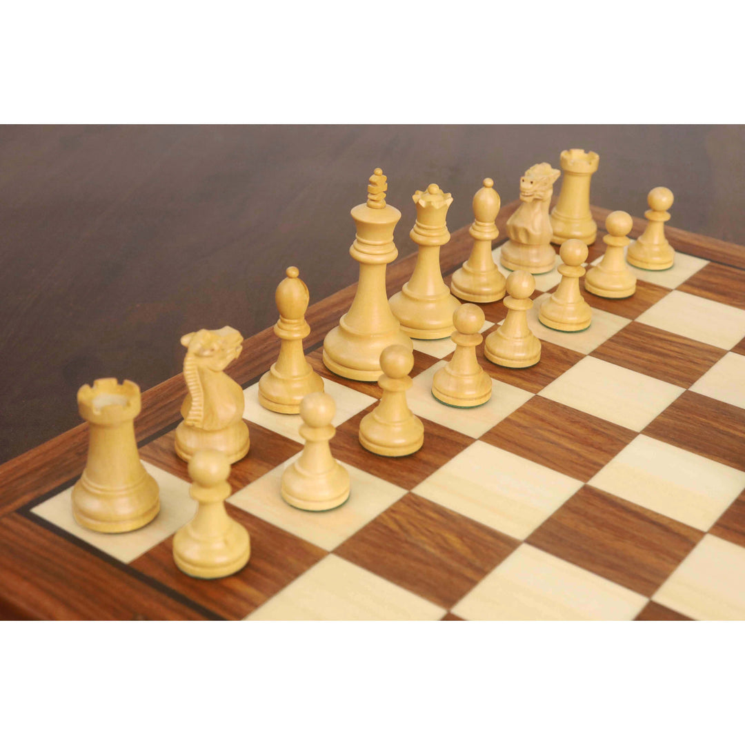 12” Minimalist Staunton Travel Chess Set – Elegant Non-Magnetic Gift Edition