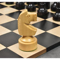 Single hand-carved natural boxwood Knight piece from the 3.8 inch Bundesform alternative chess set.