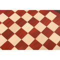 High-contrast checkered pattern of a bud rosewood and maple wood luxury chessboard.