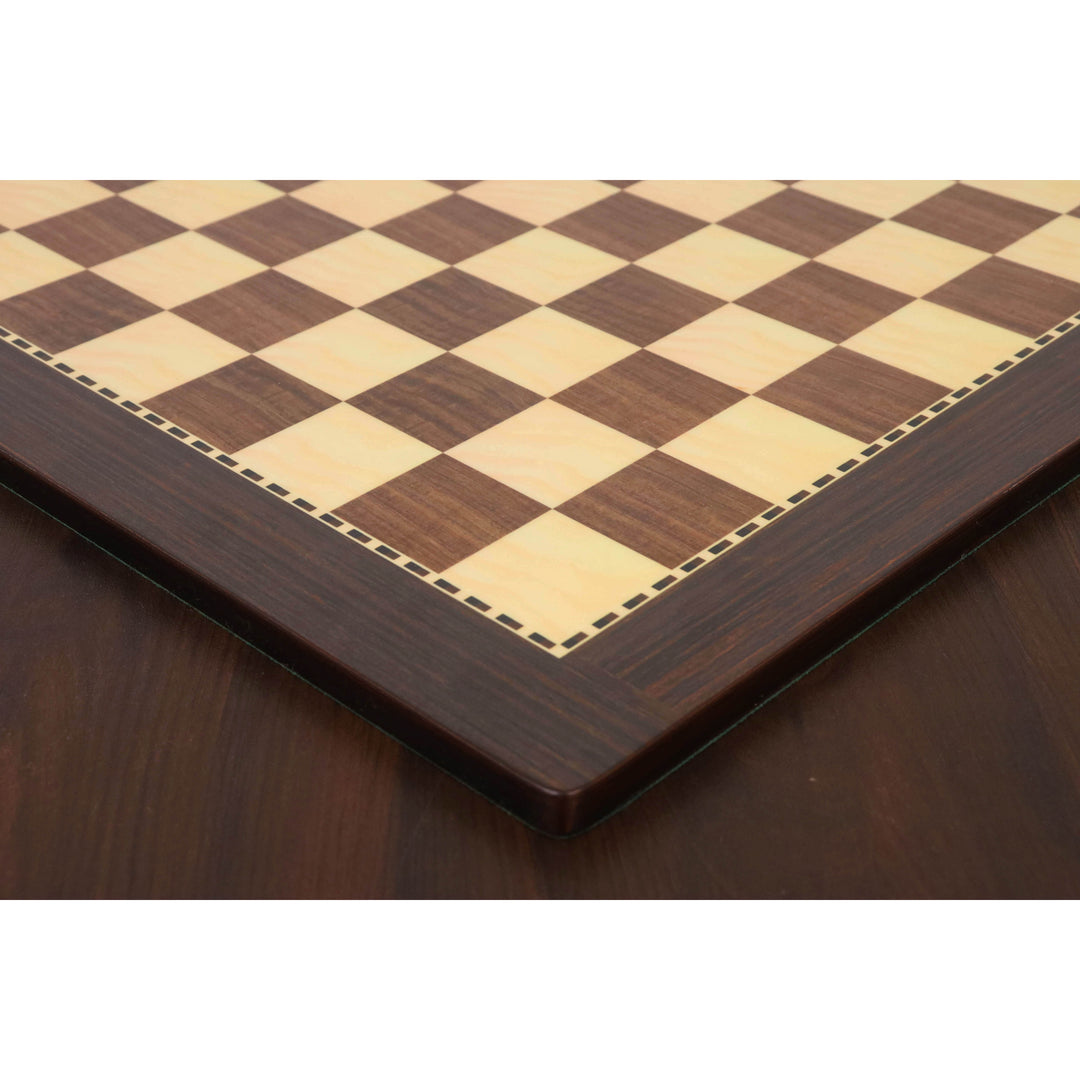 16" Walnut & Maple Printed Chess Board – Matte Finish Tournament Board