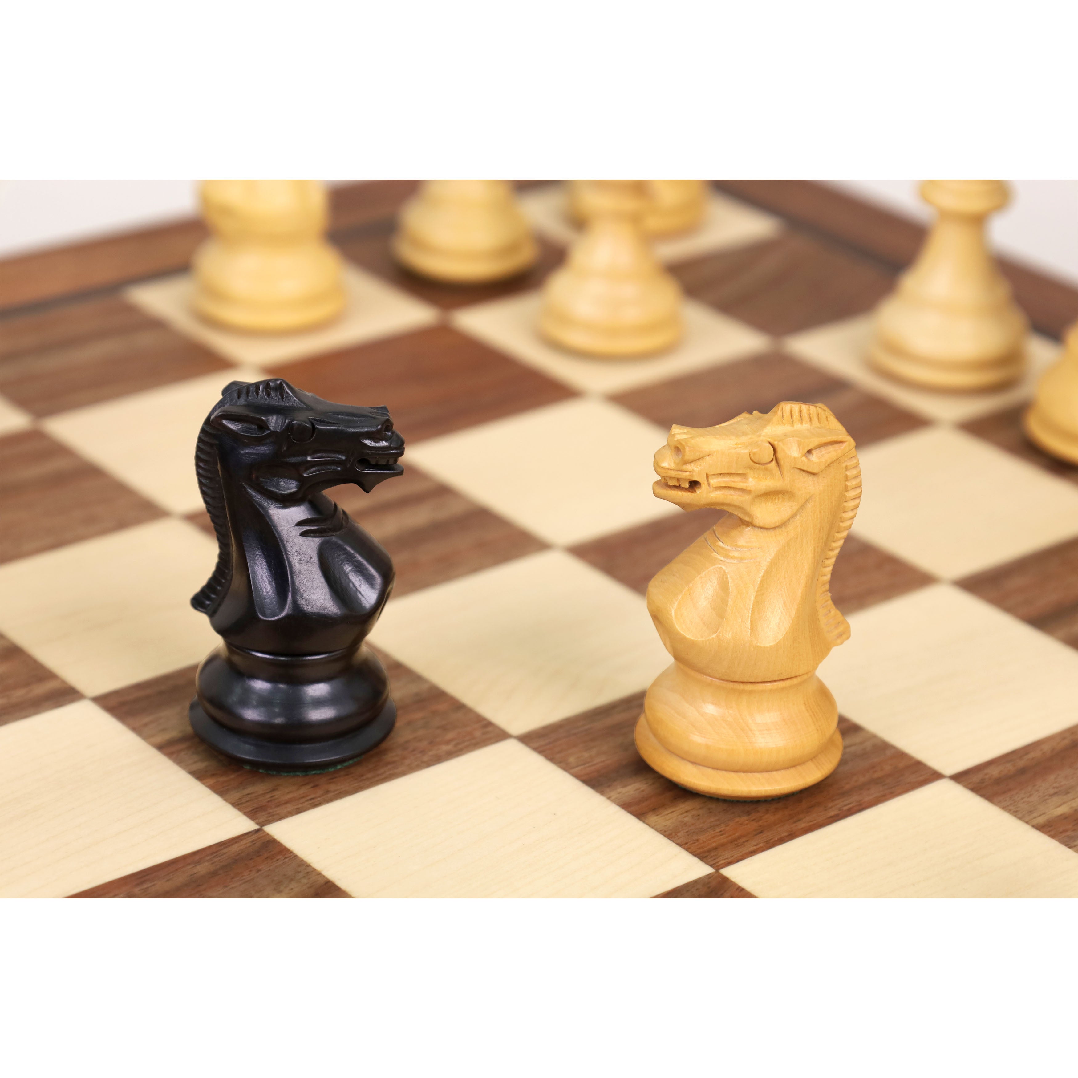 15” Luxury Magnetic Travel Chess Set in Golden Rosewood