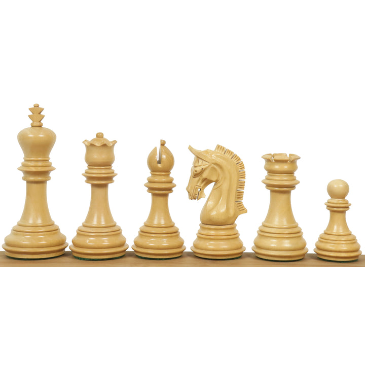 Slightly Imperfect 3.8" Imperial Staunton Chess Set- Chess Pieces Only - Weighted Bud Rose Wood