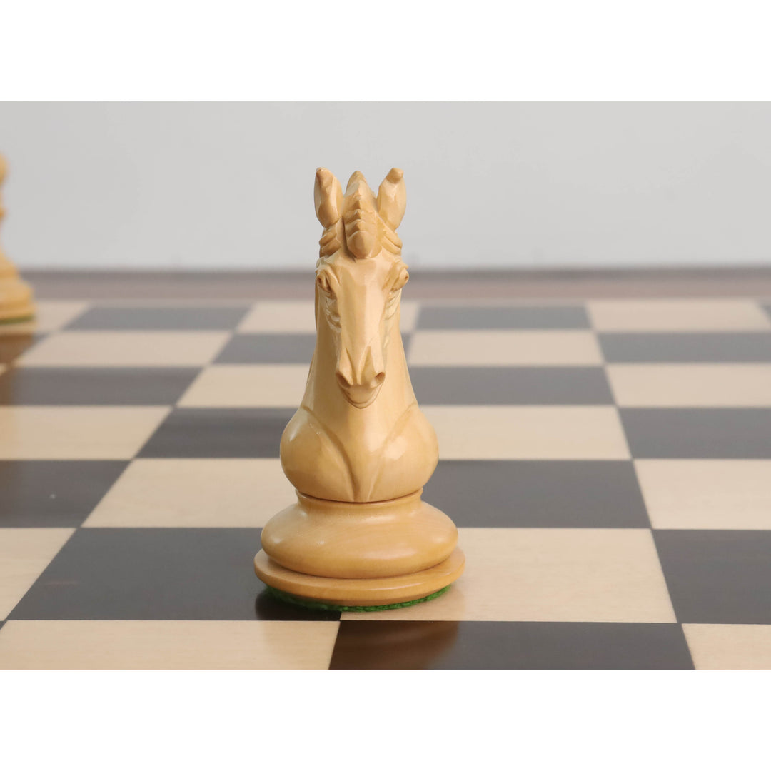 Set di scacchi di lusso Staunton serie Goliath da 4,4" - Solo pezzi di scacchi - Legno d'ebano e bosso