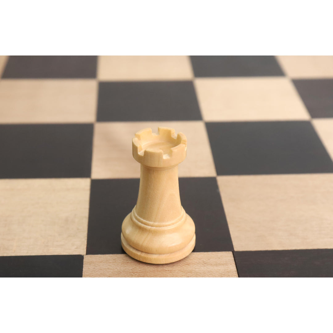 2.4" Pro Staunton gewichtetes hölzernes Schachspiel - nur Schachfiguren - Buchsbaum ebonisiert