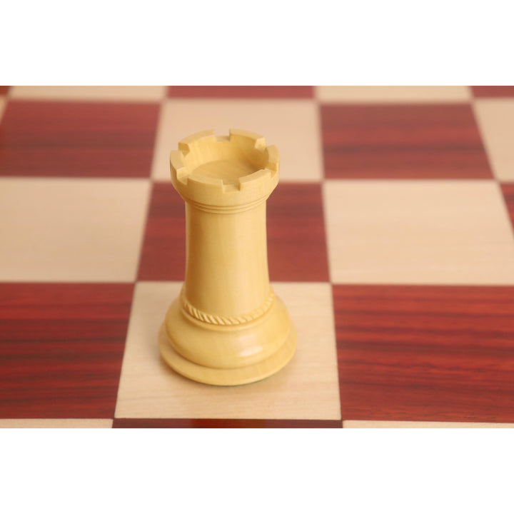 4.5" Incitatus Luxury Staunton Chess Set – Chess Pieces Only - Triple Weighted - Bud Rosewood