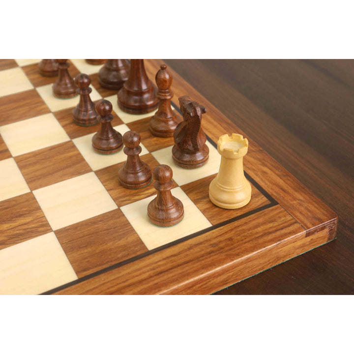 12” Minimalist Staunton Travel Chess Set – Elegant Non-Magnetic Gift Edition