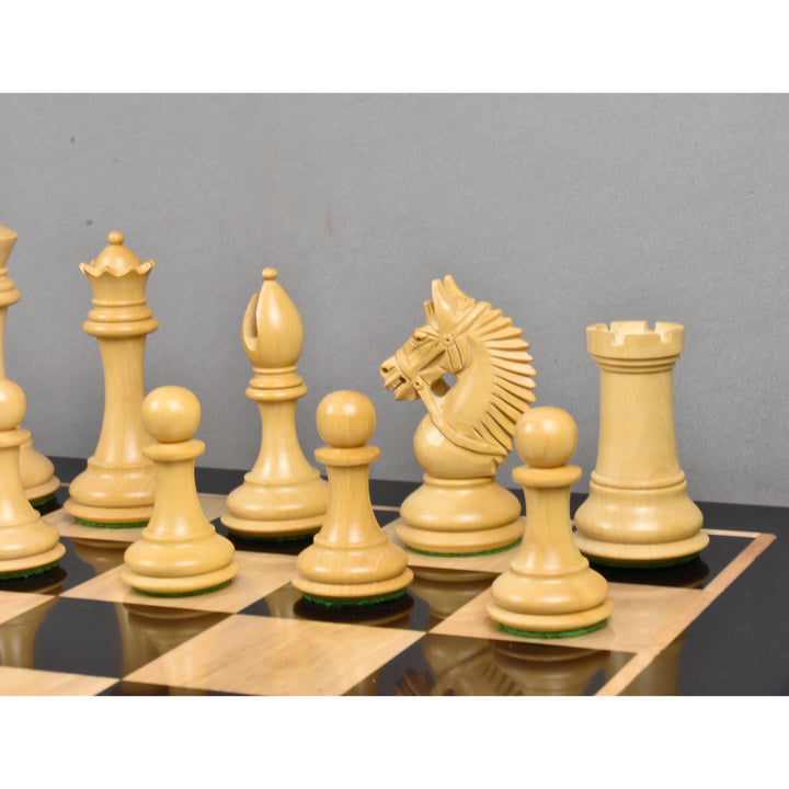 Slightly Imperfect 4.2" American Staunton Luxury Chess Set - Chess Pieces Only - Triple Weighted Ebony Wood