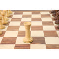 Sturdy white wooden rook for the 4.8" Averbakh Soviet Russian chess set.