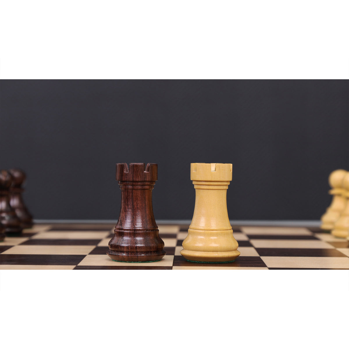 16" Windsor Executive Magnetic Travel Chess Set- Rosewood & Maple Wood Board with Rosewood Pieces