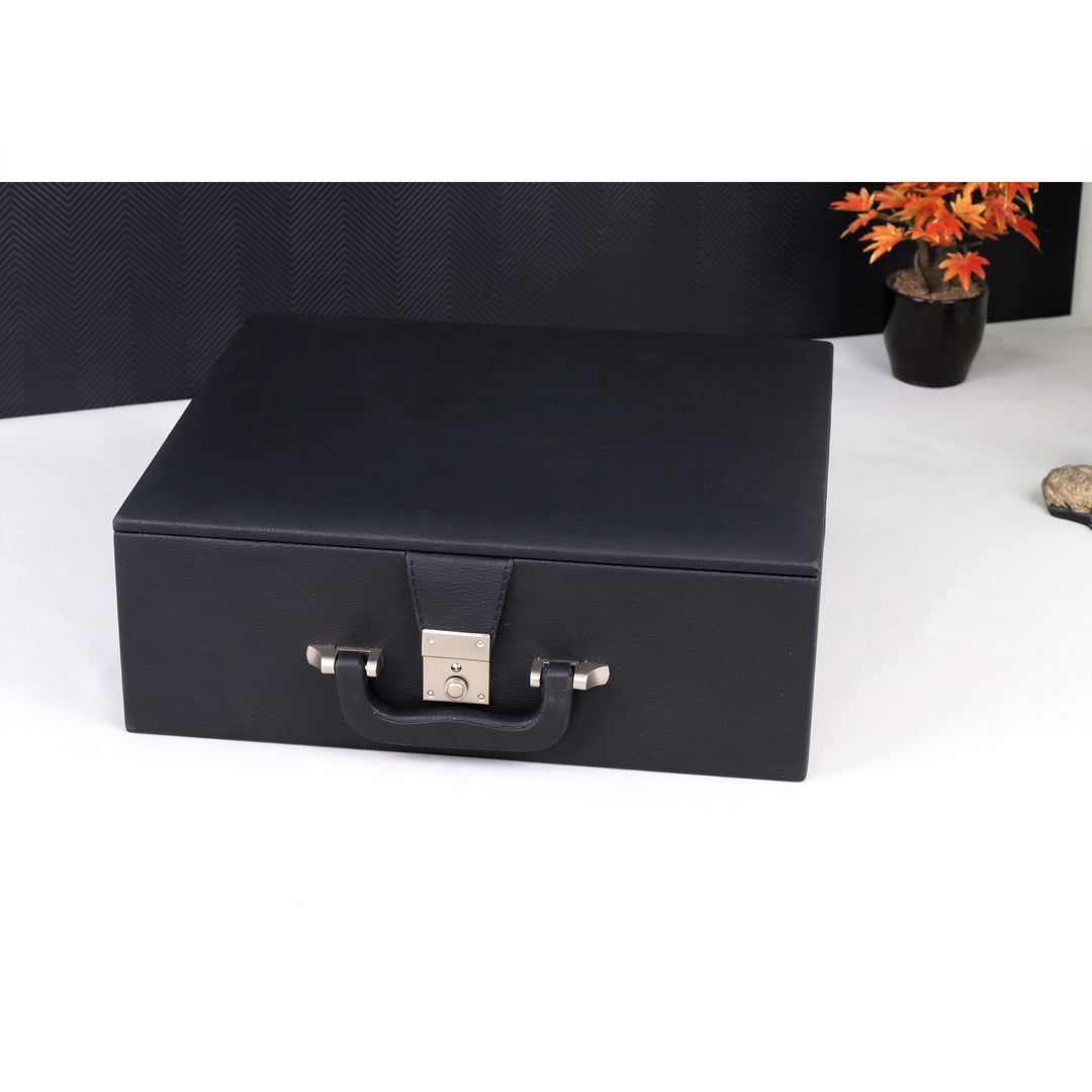 4.6" Avant Garde Luxury Staunton Chess Set - Bud Rosewood and Boxwood - Triple Weight with Board and Box