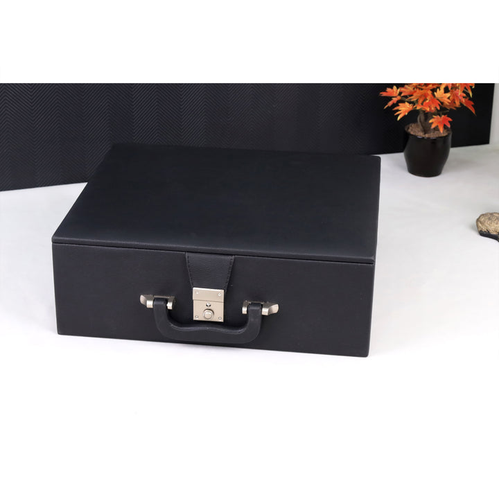 4.6" Avant Garde Luxury Staunton Chess Set - Bud Rosewood and Boxwood - Triple Weight with Board and Box