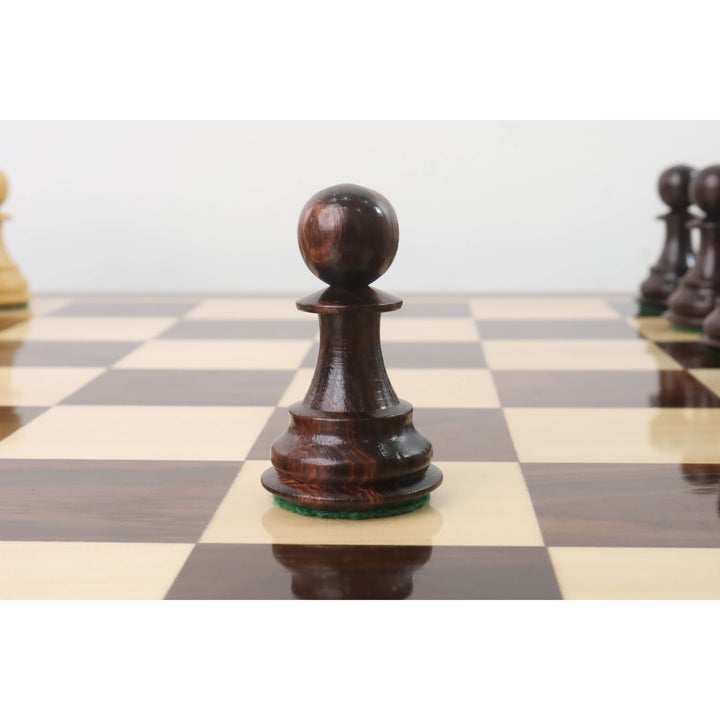 Slightly Imperfect 4.1" Pro Staunton Wooden Chess Set- Chess Pieces Only - Weighted Rose wood