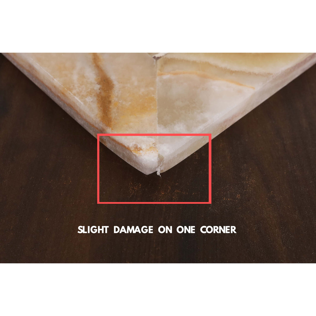 Slightly Imperfect Onyx Marble & Stone Chess Pieces & Board Combo Set - 15" - Handcrafted Chess Set