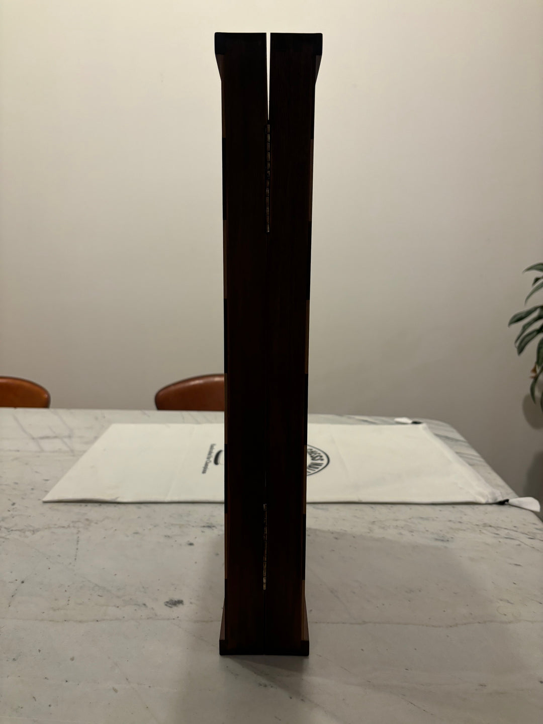 Slightly Imperfect 1950's Dubrovnik Chess Board Folding Style in Golden Rosewood & Maple Wood with Internal Storage - 57 mm square - Warehouse Clearance - USA Shipping Only