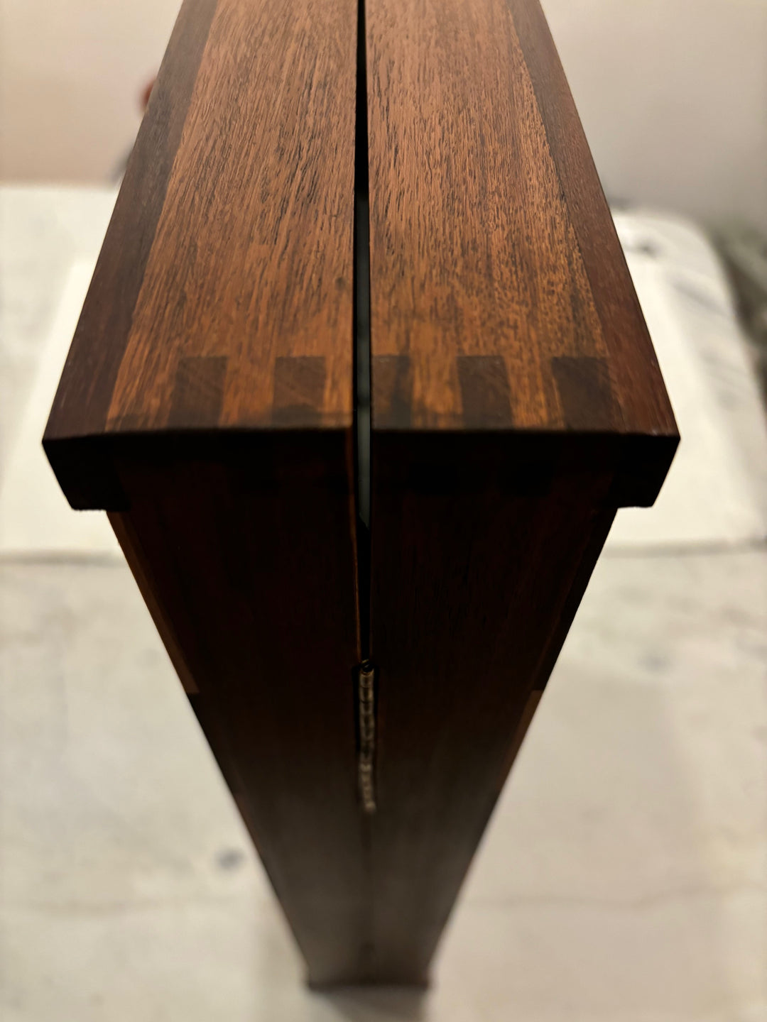 Slightly Imperfect 1950's Dubrovnik Chess Board Folding Style in Golden Rosewood & Maple Wood with Internal Storage - 57 mm square - Warehouse Clearance - USA Shipping Only