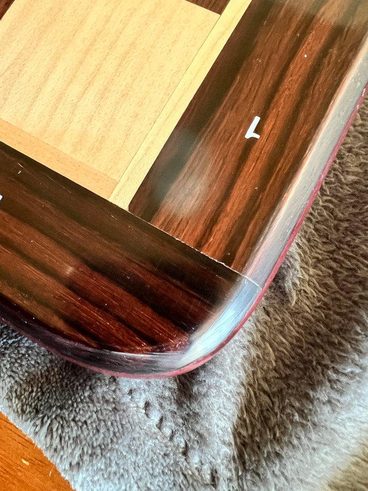 Slightly Imperfect 21" Flat Chessboard in Rosewood & Maple Wood - 55 mm Square- Algebraic Notations - Warehouse Clearance - Europe Shipping Only