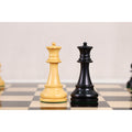 Jeu d'échecs de collection allemand des années 1920 légèrement imparfait - Pièces d'échecs uniquement - Buis ancient - 4.1"