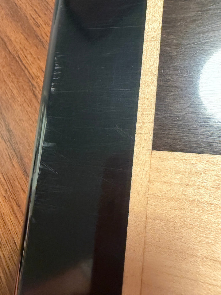 Slightly Imperfect 21" Solid Inlaid Ebony & Maple Wood Chess board - Square of 55 mm - Warehouse Clearance - Europe Shipping Only