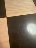 Slightly Imperfect 21" Solid Inlaid Ebony & Maple Wood Chess board - Square of 55 mm - Warehouse Clearance - Europe Shipping Only