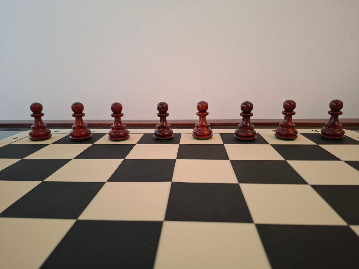 Slightly Imperfect Russian Zagreb 59' Chess Set - Chess Pieces Only - Double Weighted Bud Rose Wood - Warehouse Clearance - Europe Shipping Only