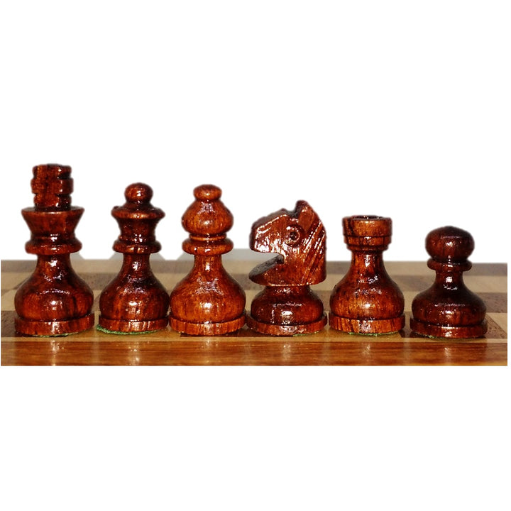 Magnetic Travel Chess set with Drawer 5" Golden Rosewood Sheesham wood - Warehouse Clearance - UK Shipping Only