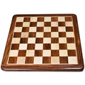 Premium 17 inch inlaid wood chess board with 45mm squares in golden rosewood and maple wood.