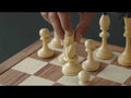 Combo of Averbakh Soviet Russian Chess set - Pieces in Golden Rosewood with 21" Drueke Style Golden Rosewood Chess board