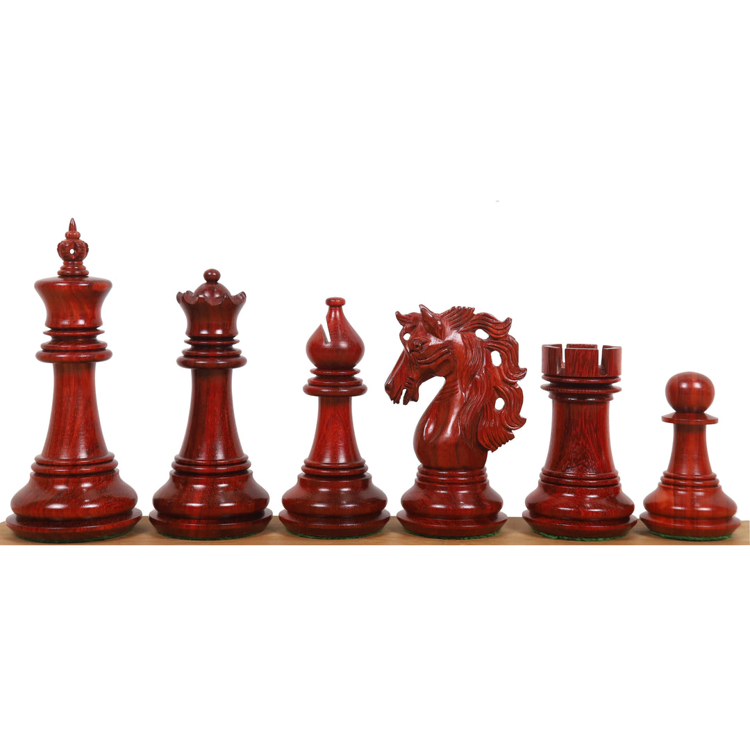 Set di scacchi Spartacus Luxury Staunton da 4,6" - Pezzi in palissandro Bud con scacchiera e scatola di custodia